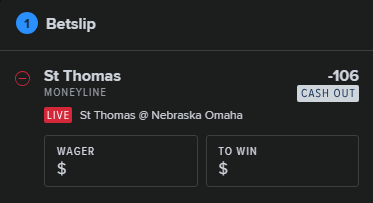 VIVLocksIn's tweet photo. NCAAB 🔒

St Thomas ML Live -106

Like/Repost/Reply 
 
Follow @VIVLocksIn for more
#GamblingX #NCAAB #VIVLocksIn https://t.co/P1Cy3K0Ihj