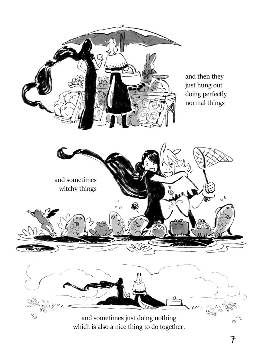 a tail of two witches (short comic) lalage.neocities.org/monstering