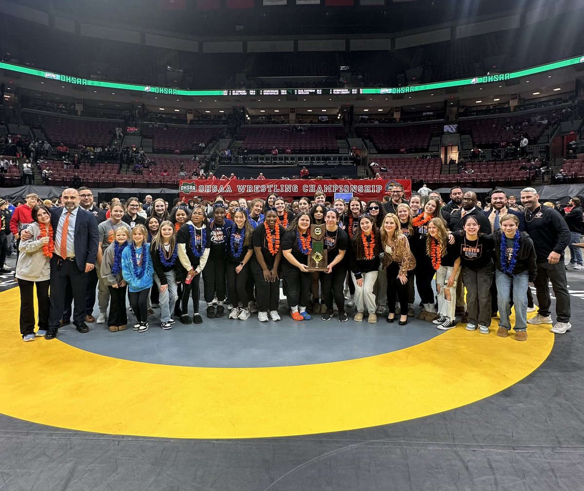 OHSAA Sports (@ohsaasports) on Twitter photo 🏆🤼♀️#OHSAA WRESTLING: Congratulations to Lewis Center Olentangy Orange for winning the 2025 Girls Wrestling State Tournament! Lewis Center Olentangy Orange totaled 111.5 points. This is the team’s second consecutive team championship. 🏆🤼♀️#OHSAA WRESTLING: Congratulations to Lewis Center Olentangy Orange for winning the 2025 Girls Wrestling State Tournament! Lewis Center Olentangy Orange totaled 111.5 points. This is the team’s second consecutive team championship.