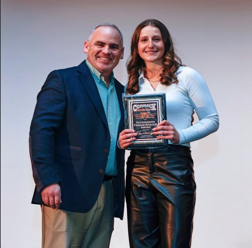 2x outstanding female athlete award, rare. So honored, thank you commack🫶🏼Suffolk county awards dinner march 19th.