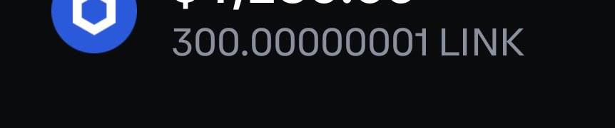 ChainLinkHitman's tweet image. PROUD OWNER of 1000 $LINK, waited for this day for so long 😭