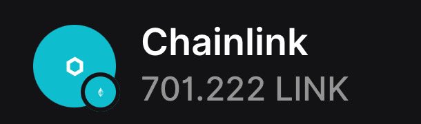ChainLinkHitman's tweet image. PROUD OWNER of 1000 $LINK, waited for this day for so long 😭