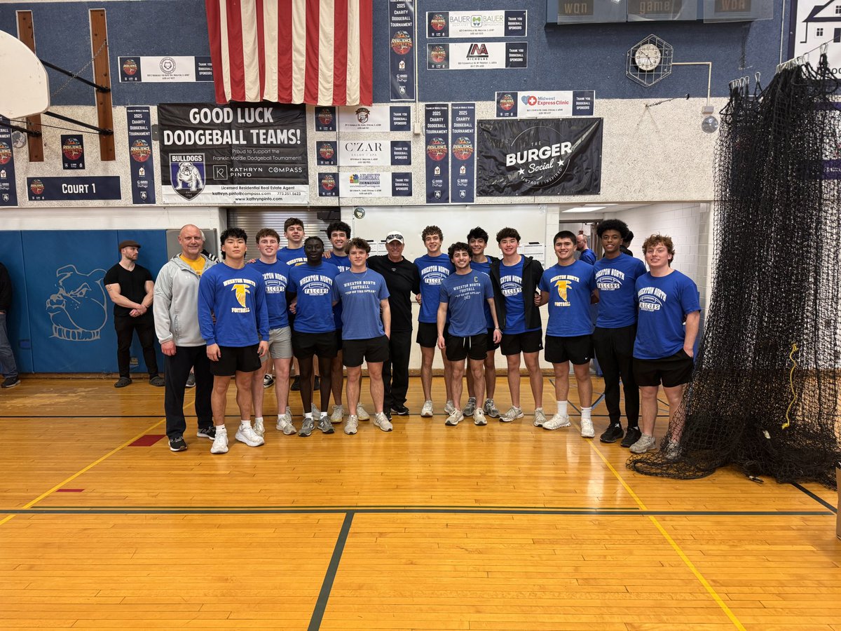 Thanks to Mr. Kish for hosting the 13th annual high school football dodgeball tournament.  Raised money for Ronald McDonald House and NAMI.  Also got to hear former WN Falcon &amp; current Baltimore Ravens OC Todd Monken address the players.  Great Day!