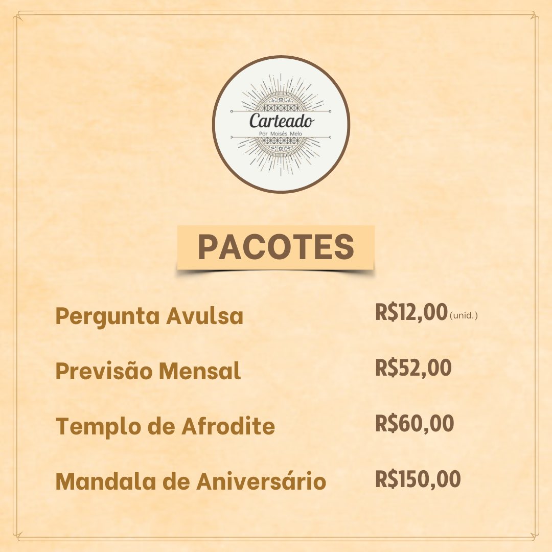 carteado7's tweet image. • quer se consultar comigo??? bem vinda(o); sobre meus pacotes??? clique nesse link que todas as informações serão passadas via WhatsApp: wa.me/message/HRM6IW…

AGENDA ABERTA 🙏🏻🍀