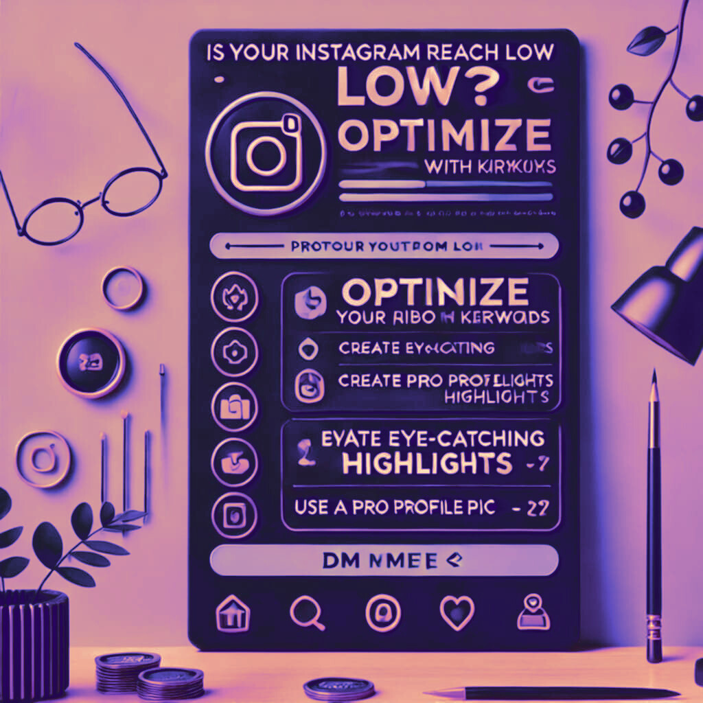 🚨 Low Instagram reach? Your profile might be the problem!

✅ Optimize your bio with keywords
✅ Create eye-catching highlights
✅ Use a pro profile pic

✨ Boost your presence—DM for a makeover! 💌

#InstagramGrowth #SocialMedia