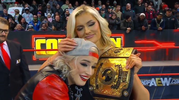 ashleysphoenix's tweet photo. thank you mariah may and toni storm for giving us one of the best storylines pro wrestling has ever seen. 💐💗 https://t.co/tfokaBnHob