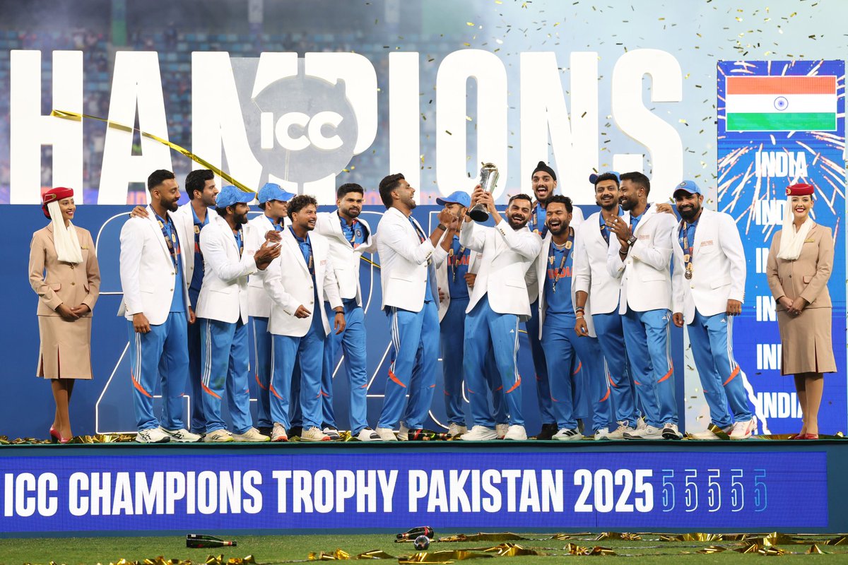 Iyer - 243 runs
Kohli - 218 runs
Gill - 188 runs
Rohit - 180 runs
Rahul - 140 runs
Axar - 109 runs + 5 wickets
Hardik - 99 runs + 4 wickets
Jadeja - 27 runs + 5 wickets
Shami - 9 wickets
Varun - 9 wickets
Kuldeep - 7 wickets
Harshit - 4 wickets

A TOTAL TEAM EFFORT 🇮🇳🏆