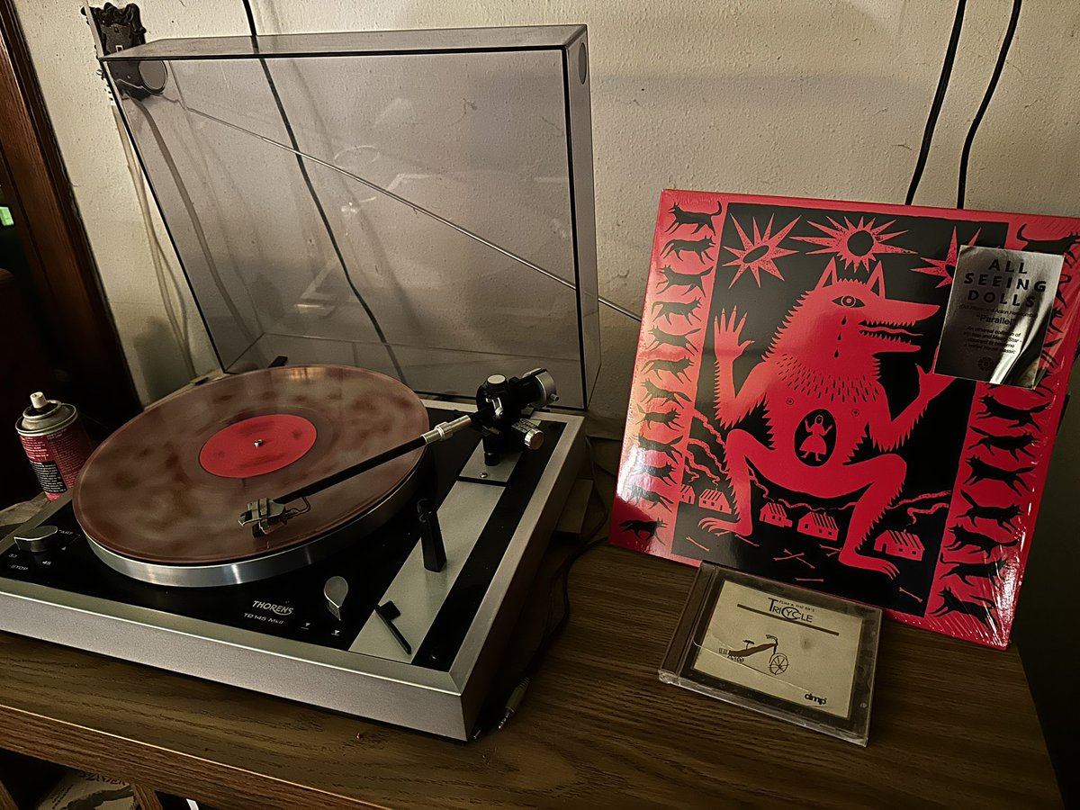 Todd Phipps @toddtheb3nut.bsky.social (@toddtheb3nut) on Twitter photo Current spin…a fine gem of a record from <a href="/antonnewcombe/">anton newcombe</a> and <a href="/DotAllisonmusic/">Dot Allison 🕊</a> ….Parallel by All Seeing Dolls. Really enjoying this one. Haven’t sat down to wind up the turntable in a good while…been going multiple directions at once it seems… Current spin…a fine gem of a record from <a href="/antonnewcombe/">anton newcombe</a> and <a href="/DotAllisonmusic/">Dot Allison 🕊</a> ….Parallel by All Seeing Dolls. Really enjoying this one. Haven’t sat down to wind up the turntable in a good while…been going multiple directions at once it seems…
