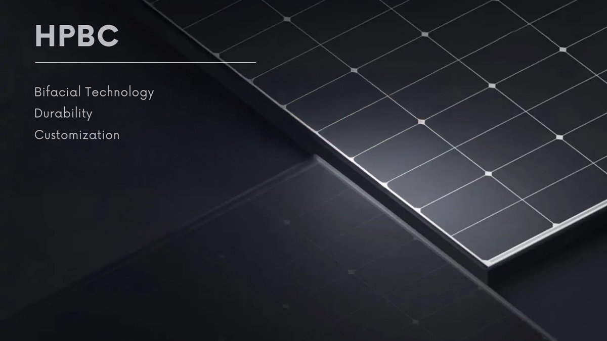 solarvicto's tweet image. Customized HPBC solar panels:
Bifacial for high efficiency, fully customizable, durable &amp;amp; eco-friendly, delivering long-term cost savings for diverse projects. #solarpanel #HPBC #Customized #ENERGY #SOLAR