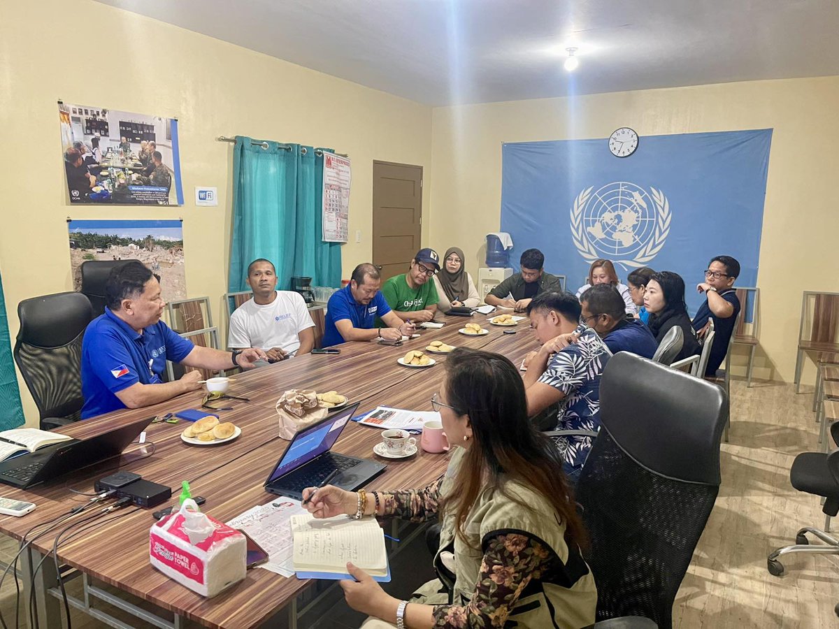 The Mindanao Humanitarian Team in the #Philippines recently met with an agenda focused on contingency planning relating to mid-term elections in the Bangsamoro Region.