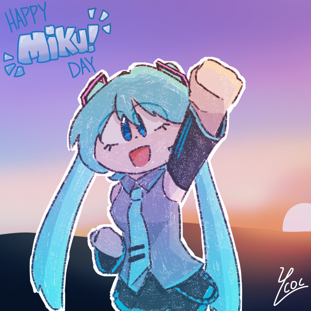 YLCoCoffee's tweet photo. happiest of miku days https://t.co/wJZ3kugFd9
