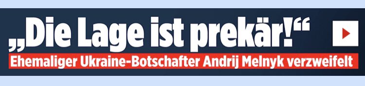 Lieber <a href="/MelnykAndrij/">Andrii Melnyk</a>, wenn Sie auf <a href="/SWagenknecht/">Sahra Wagenknecht</a> gehört hätten, statt sie ständig zu diffamieren, wären wir jetzt vielleicht in einer besseren Lage. Aber nein, jetzt sagt sogar <a href="/realDonaldTrump/">Donald J. Trump</a>, dass er sich nicht sicher sei, ob die Ukraine den Krieg überlebt. #BSW #Ukraine