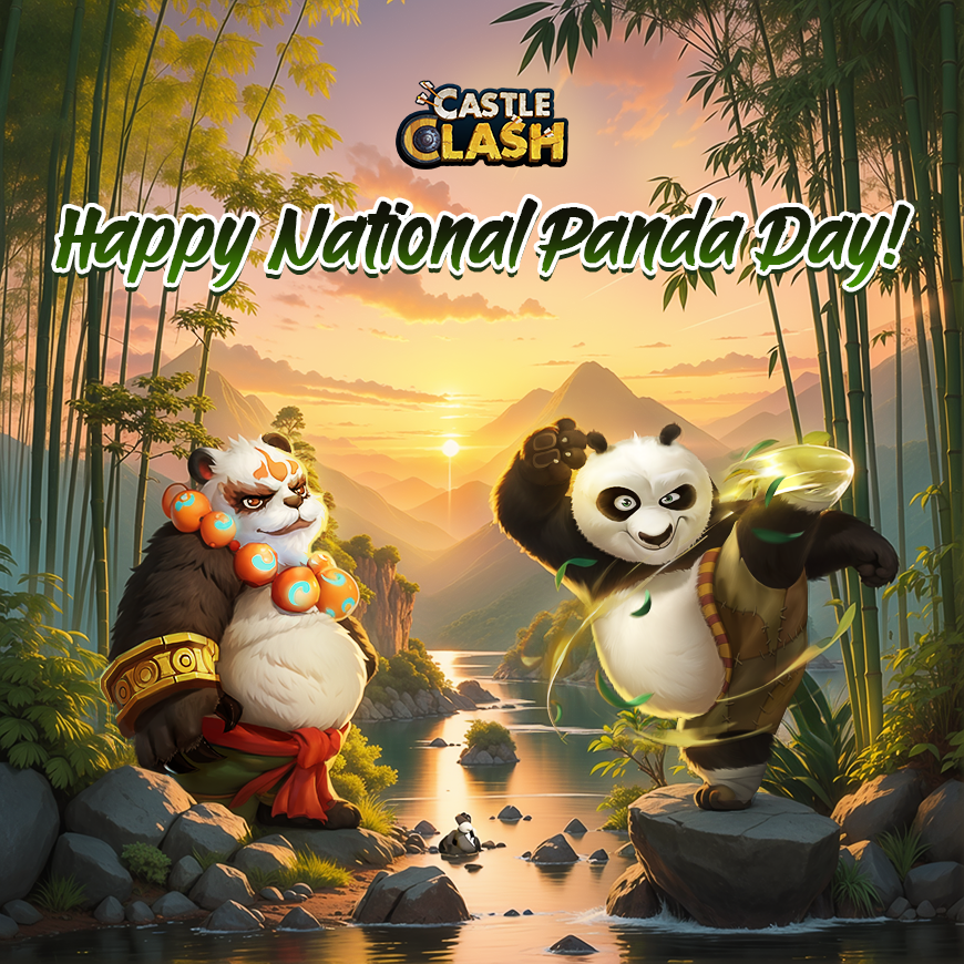 It's National Panda Day! Some of you could probably pass as pandas with those eyebags you have... 🐼

#castleclash