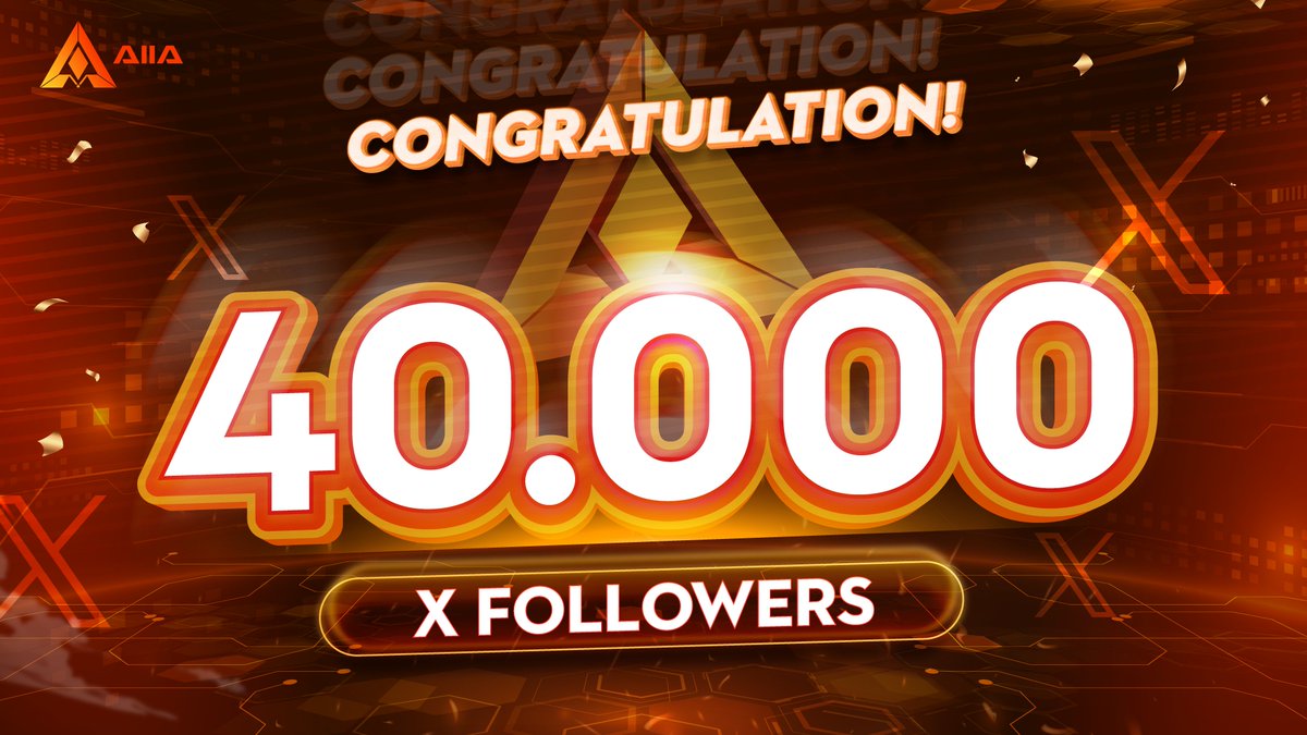 aiia_finance's tweet photo. 🚀 AIIA Finance EXPLODES past 40,000 Followers in RECORD Time! 🎉
You DON’T want to miss this! Our community has skyrocketed to 40,000+ followers, and the momentum is UNSTOPPABLE! 🏆🔥

💰 PLUS, we’re giving away $1,100 USDT! Don’t miss your chance to WIN! 🎁
🔗 Enter the giveaway now: https://t.co/NsHKJb8MfV
HURRY - our $2M AIIA airdrop is still LIVE, and spots are filling up fast! ⏳
📌 Claim your share before it’s too late: https://t.co/QN63SmTi4h
🔗 Explore AIIA Docs: https://t.co/1eTH1yi5sM

Stay locked in for more game-changing updates! 🚀🔥
#AIIAFinance #40K #USDTGiveaway #Airdrop #DeFAI #QuantTrading #Web3