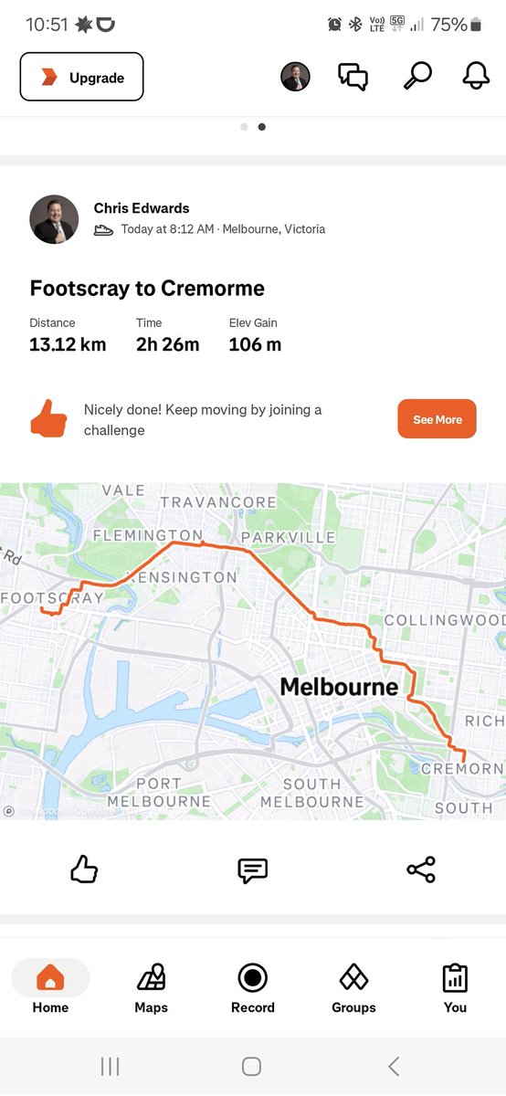 Chris Edwards (@chrisedwards_au) on Twitter photo In an attempt to push my physical limits, I walked over 12 kilometres this morning, as part of taking part in the <a href="/bloodylongwalk/">The Bloody Long Walk</a> - you can donate via the QR code below In an attempt to push my physical limits, I walked over 12 kilometres this morning, as part of taking part in the <a href="/bloodylongwalk/">The Bloody Long Walk</a> - you can donate via the QR code below