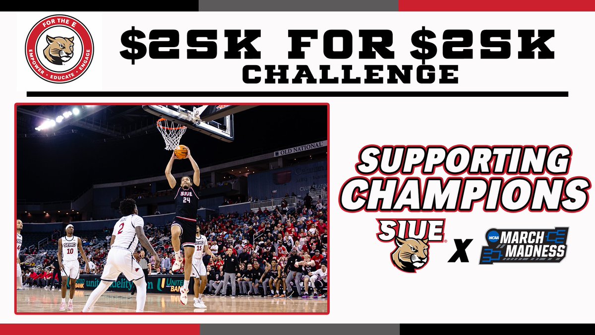 NILfortheE's tweet photo. SUPPORTING CHAMPIONS. There is no better time than now to show your support for the Cougars and the $25K Challenge. 

20 Win Season - 1st time in D-I Era
OVC Champions - 1st time in Program History
March Madness Birth - 1st time in Program History

https://t.co/7cveFAgeFr https://t.co/m4WI52SY4S