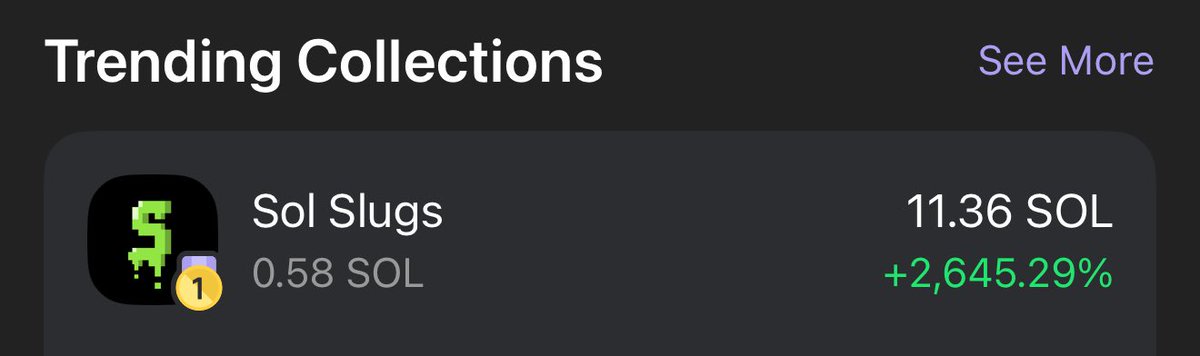 .<a href="/SolSlugsNFT/">Solana Slugs</a> are trending??? 🤯🤯🤯