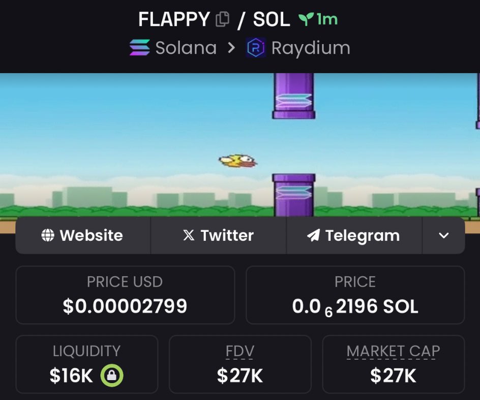 SolKNA47z's tweet photo. I aped $FLAPPY at $27K mcap in my alpha channel
#Cocoro $ewon #ewon $dowe #dowe $f #f $big #big #memecoin $DOGE #solana https://t.co/ARFrrr3Ngr