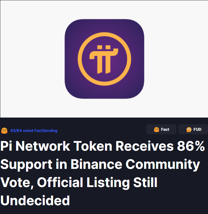 Binance is not about Community's Vote. It's all about $$$.
$PI community is way more organic and dynamic versus the $BNB itself. 
Imo. The asking price to list $PI could be larger % portion of the supply which is unacceptable for the Pi Core team. Nvr expect to list it sooner