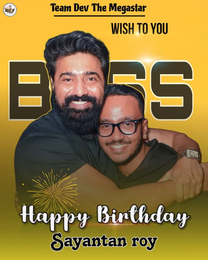 DevianAmar's tweet photo. Happy birthday Boss! @isayantanroy    May your special day be as bright and beautiful as your smile. 🫶❤️
"Wish you many many happy returns of the day.
May God bless you with health, wealth and prosperity in your life."
#teampost https://t.co/ea2zdgZHaN