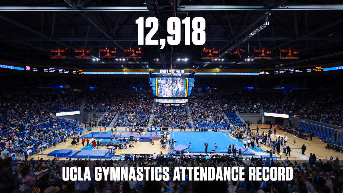 Thank you to the fans for showing up all year long! We set a new program attendance record tonight with 12,918 fans in Pauley!

#EveryoneWatchesWomensSports