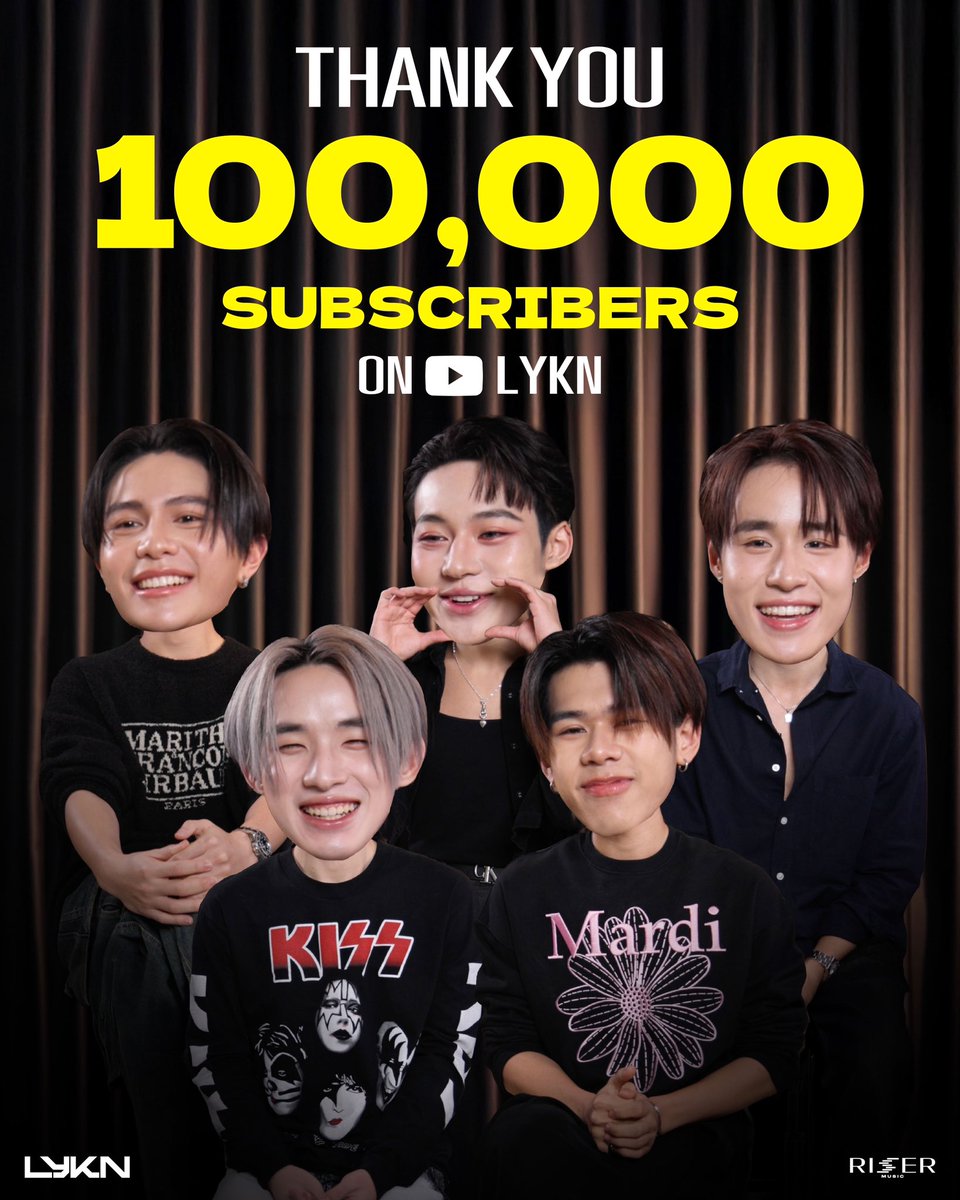 ขอบคุณทุกคนมากๆครับที่เข้ามาซัพพอร์ตพวกเราใน YouTube :  LYKN จนถึง 100,000 Subscribers `ภายในระยะเวลา 54 วัน` ดีใจที่ได้เป็นส่วนหนึ่งที่มอบรอยยิ้มให้ทุกคนนะค้าบ 🥰💘

ฝากติดตามคอนเทนต์สนุกๆ ของพวกเราในอนาคตด้วยนะครับ 🫡
#LYKNYouTube100KSub ✨
#ไลแคนแสนซับขอบคุณครับ ✨