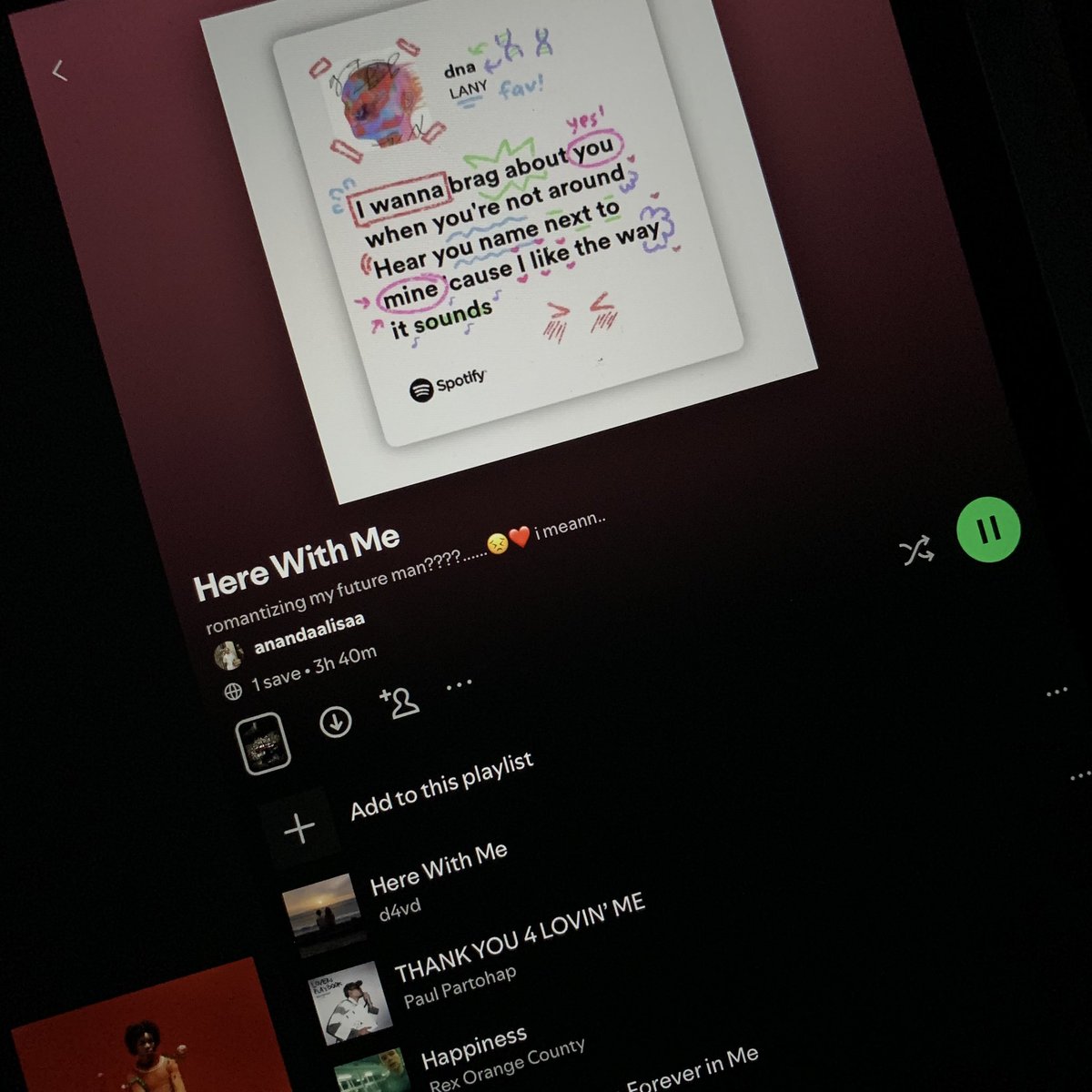 HAPPY MONDAYY!! kalo playlistnya gini tebak minvii lagi kenapaa?🥹✋🏻❤️