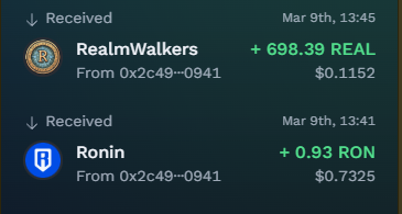 The Empire and <a href="/realmwalkersron/">Realmwalkers</a>'s Alliance is proceeding beautifully as we receive our first weekly share.