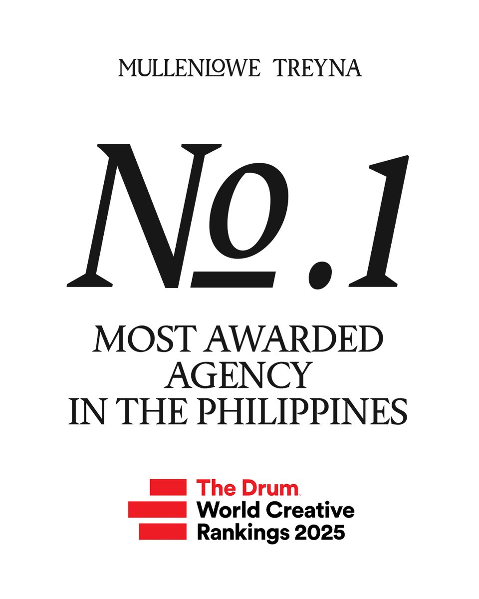 It's been a breakthrough year for us, and we're just getting started! #31 in APAC, #1 in the Philippines! Not bad for a bunch of challengers. 😉 🐙

Huge thanks to our incredible team, clients, and partners, without whom this wouldn't be possible.❤️‍🔥

<a href="/TheDrum/">The Drum</a>
<a href="/MullenLoweGroup/">MullenLowe Global</a>
