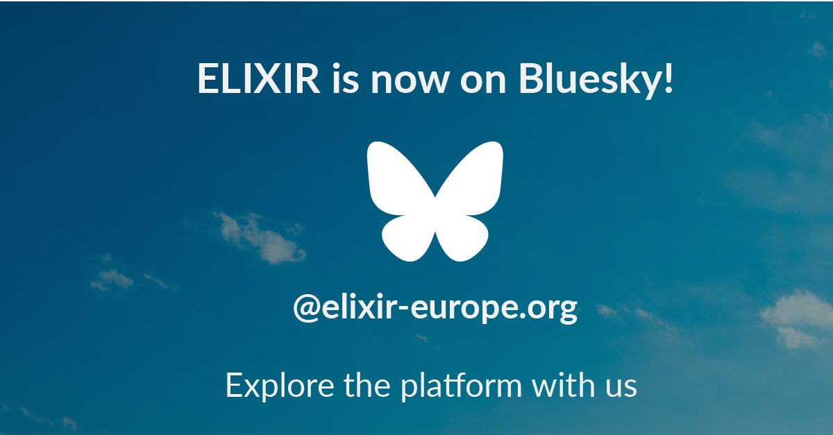 📣 We are pleased to announce that ELIXIR is live on <a href="/bluesky/">bluesky</a>!
Follow us to get the latest news and explore the platform with us.
🦋 bsky.app/profile/elixir…