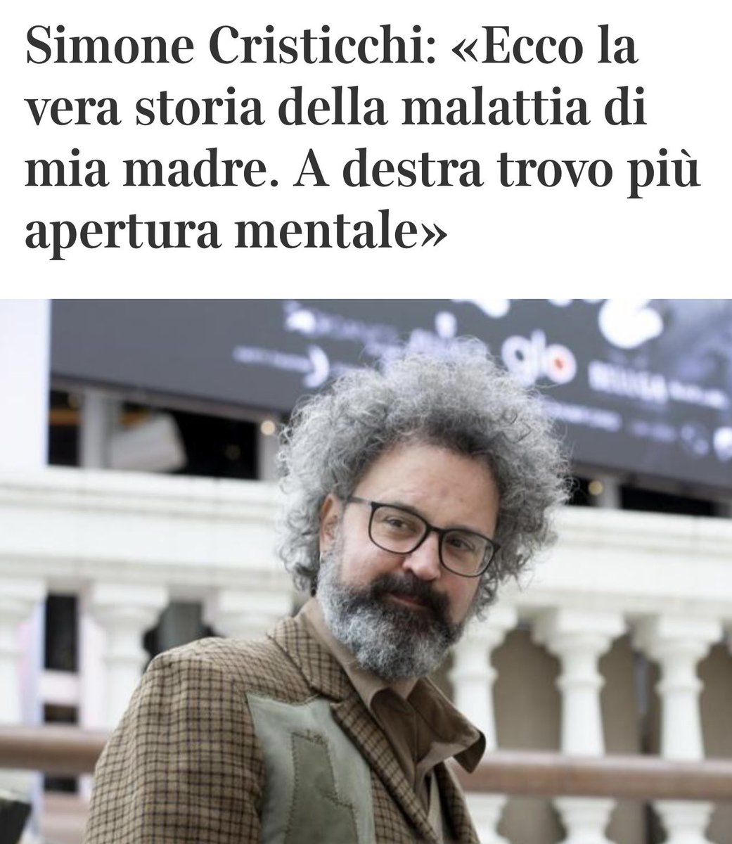 Tre settimane per dire che la madre non aveva l’Alzheimer e un mese per fare la carezzina alla destra. #cristicchi
