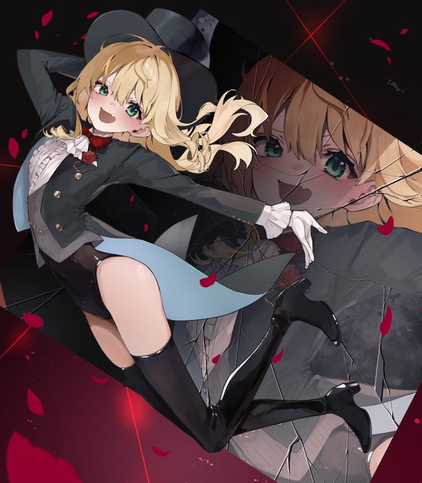 Skebリクエスト絵
怪盗ちゃんお描きしました!感謝感謝! 