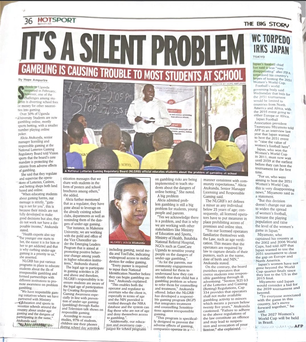 Hope Ampurire (@mugishahope3) on Twitter photo Gambling/Gaming addiction starts at a very young age. As a parent, what measures have you put in place to protect your children from this silent problem?
I hope you find this piece very helpful.
<a href="/lgrb_uganda/">National Lotteries and Gaming Regulatory Board</a> <a href="/newvisionwire/">The New Vision</a> <a href="/newvisionsport/">Vision Sport</a> Gambling/Gaming addiction starts at a very young age. As a parent, what measures have you put in place to protect your children from this silent problem?
I hope you find this piece very helpful.
<a href="/lgrb_uganda/">National Lotteries and Gaming Regulatory Board</a> <a href="/newvisionwire/">The New Vision</a> <a href="/newvisionsport/">Vision Sport</a>
