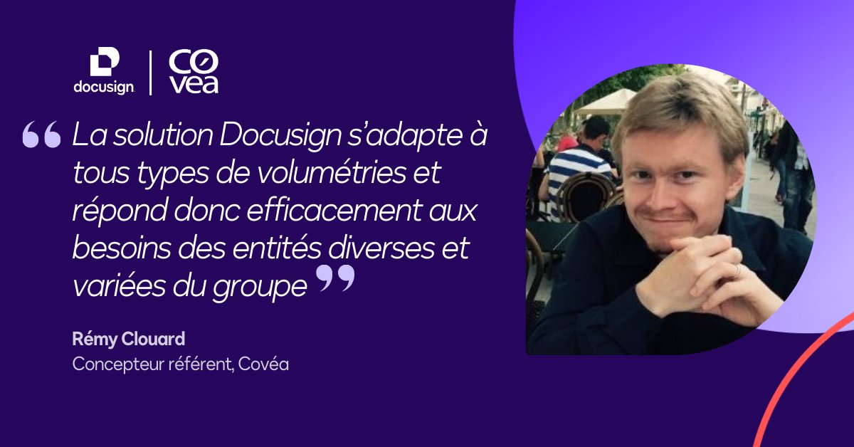 Le groupe Covéa révolutionne ses processus avec la signature électronique et la vérification d’identité. 24 000 collaborateurs et 11,5 millions de clients profitent d'une efficacité décuplée grâce à Docusign.

👉Cliquez ici pour tout savoir ! ow.ly/nzpf50V9j4j