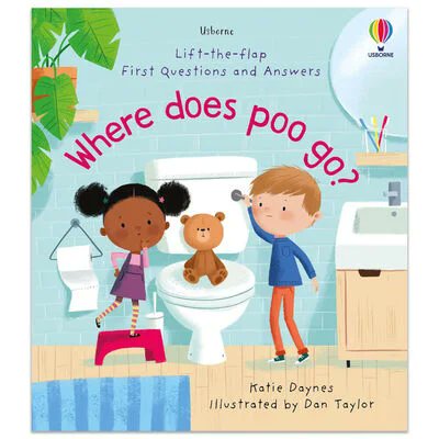 5* review for #picturebook #boardbook #WhereDoesPooGo? by Katie Daynes and Dan Taylor <a href="/Usborne/">Usborne Publishing</a>. A fun and informative lift-the-flap book ideal for youngsters aged 5+.