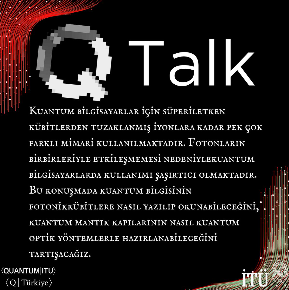 Selamlarrr. 21 Mart Cuma 18.30'da Prof. Özgür Müstecaplıoğlu ile planladığımız QTalk'u sonunda gerçekleştiriyoruz 😅 Eş zamanlı olarak YouTube kanalımızdan yayınlanacak etkinliğe /// yüz yüze katılımlar için linkteki formun doldurulması gerekiyor /// forms.gle/ZM1u4aJ3pqsCZo…