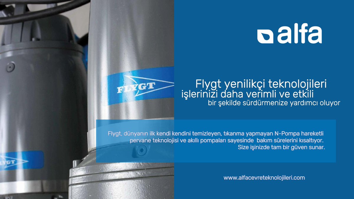 Flygt, pompa güvenilirliği ve daha uzun servis ömrü için endüstri standartlarını yeniden tanımladı. 
Daha fazla bilgi için: surl.be/qZRkLe

#AlfaÇevre #AlfaÇevreTeknolojileri #XylemTürkiye #Flygt #atıksuçözümleri #wastewatersolutions