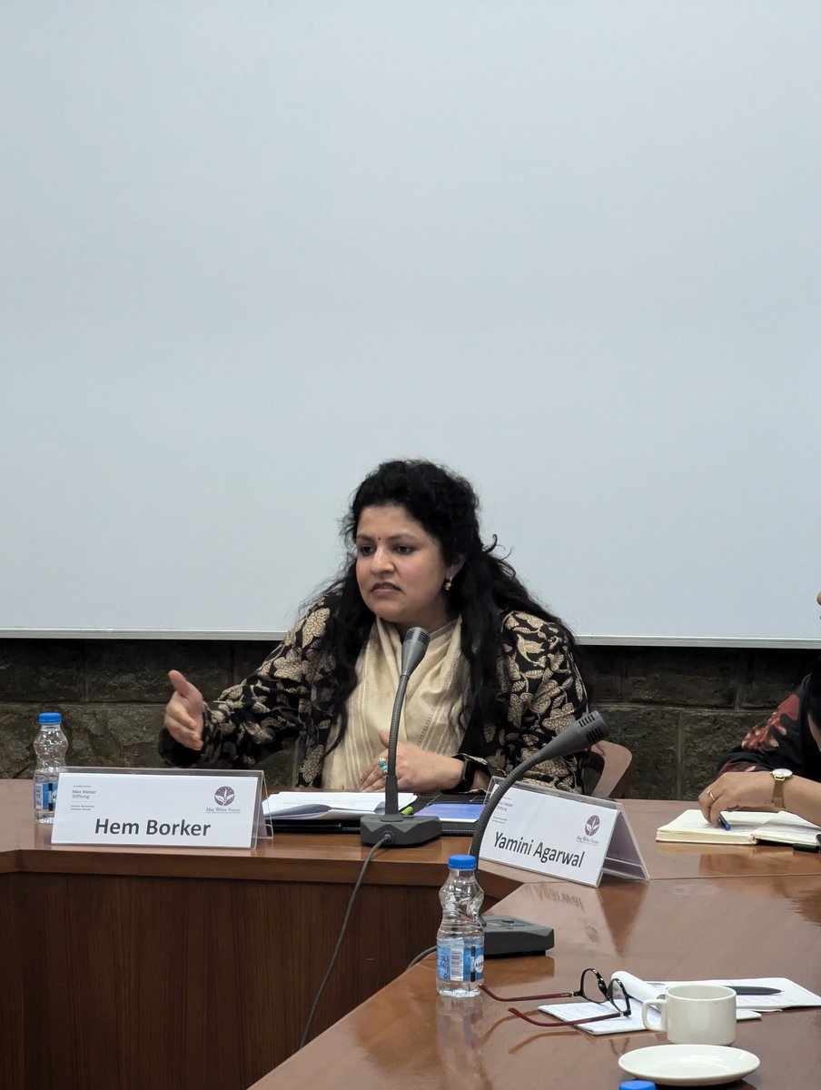 Last Friday Hem Borker from <a href="/jmiu_official/">Jamia Millia Islamia (NAAC A++ Grade Central Univ)</a> spoke on 'The #Paradox of #Education in Muslim Minority Institutions' as part of the MWF Seminar Series.

For more updates on our events, follow us on Bluesky: bsky.app/profile/mwfdel…