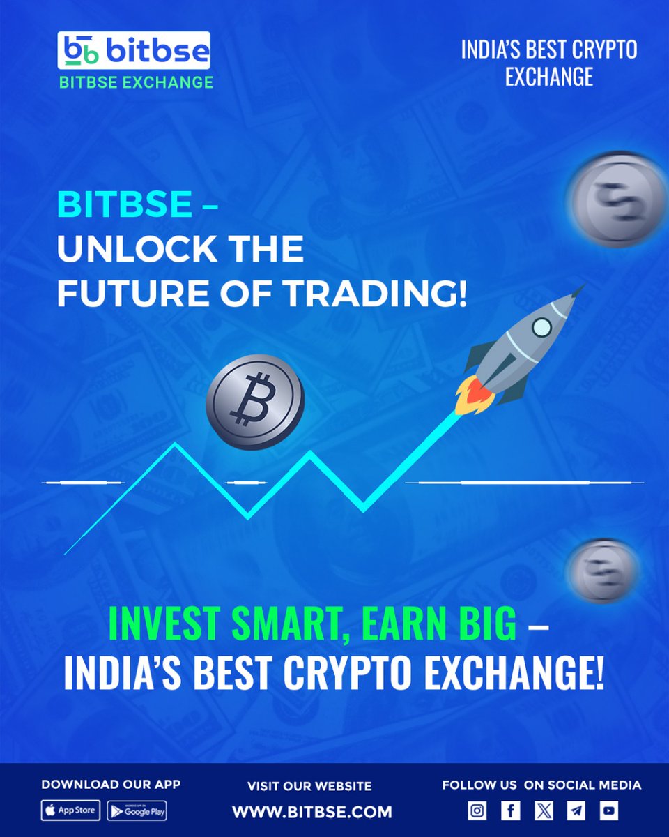 bitbse's tweet photo. Invest Smart, Earn Big - India's Best Crypto Exchange โจโ
๐
.
.
Visit Website - https://t.co/ymwFwwqStM
.
.
#BitbseExchange
#CryptoRevolution #cryptoexchange
.
Disclaimer: Nothing on this page is financial advice, please do your own research! https://t.co/5wlURIp2pt