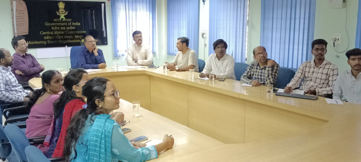 BangaloreCwc's tweet image. Monthly Review Meeting under the chairmanship of CE,MSO,CWC, Bengaluru is conducted on 05.03.2025 at the conference hall of Jalasoudha.