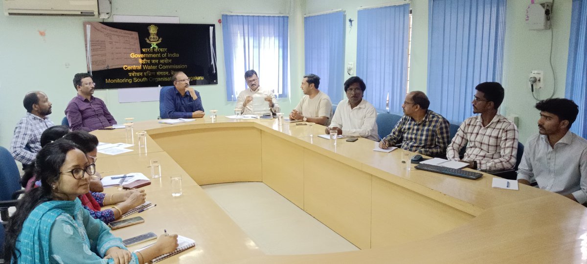 BangaloreCwc's tweet image. Monthly Review Meeting under the chairmanship of CE,MSO,CWC, Bengaluru is conducted on 05.03.2025 at the conference hall of Jalasoudha.