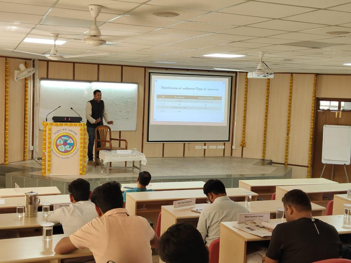 BangaloreCwc's tweet image. Sh. Ankit Dudeja, Ex. Engg. Cauvery Division delivered 5 lectures on Soil Water Assessment Tool, Snowmelt Runoff Modelling, Environmental Flows and Life of Reservoir Studies to participants of 34th Induction Training program for CWES ( Gp A) on 06th and 07th March, 2025