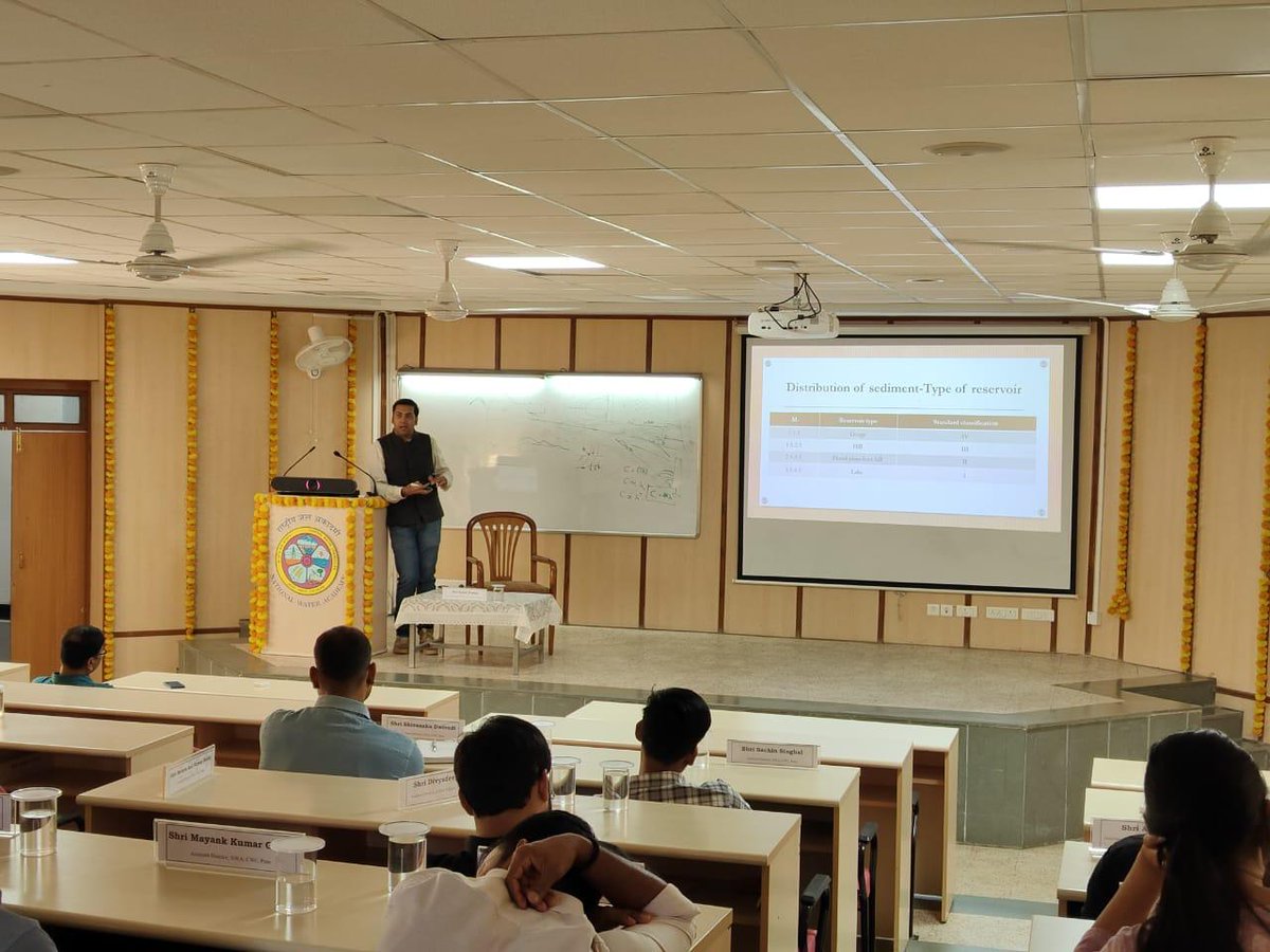 BangaloreCwc's tweet image. Sh. Ankit Dudeja, Ex. Engg. Cauvery Division delivered 5 lectures on Soil Water Assessment Tool, Snowmelt Runoff Modelling, Environmental Flows and Life of Reservoir Studies to participants of 34th Induction Training program for CWES ( Gp A) on 06th and 07th March, 2025