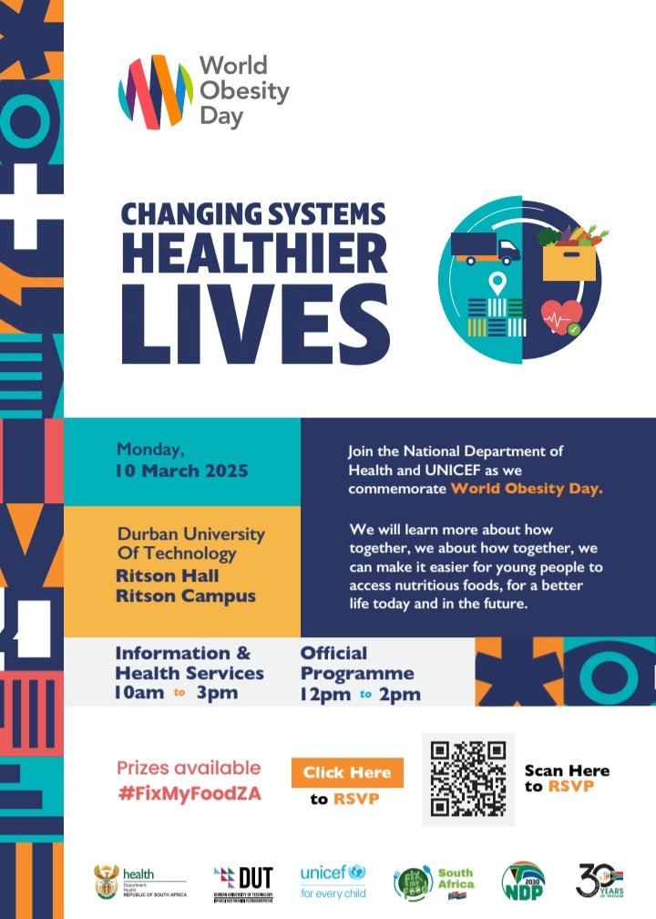 SHAPING A HEALTHIER FUTURE! Today's event brings together experts and thought leaders to tackle the complex issue of obesity. What does the future hold for obesity prevention and treatment? #DutWorldObesityDay #ObesityPrevention #HealthForAll