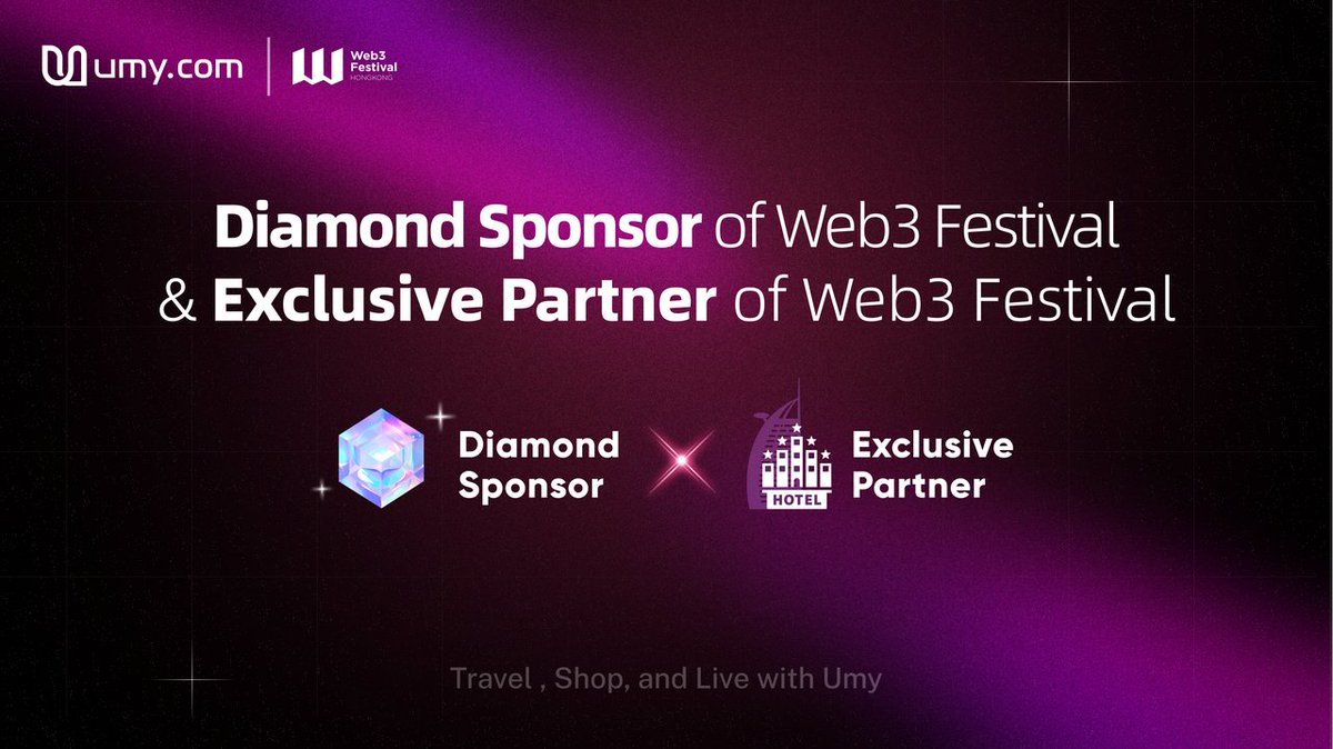 Diamond Sponsor of Web3 Festival &amp; Exclusive Partner of Web3 Festival

As the Diamond Sponsor and Exclusive Hotel Partner of the upcoming Web3 Festival, Umy is excited to embark on this journey with you, ushering in a new era for the Web3 ecosystem! 🌐
We are committed to