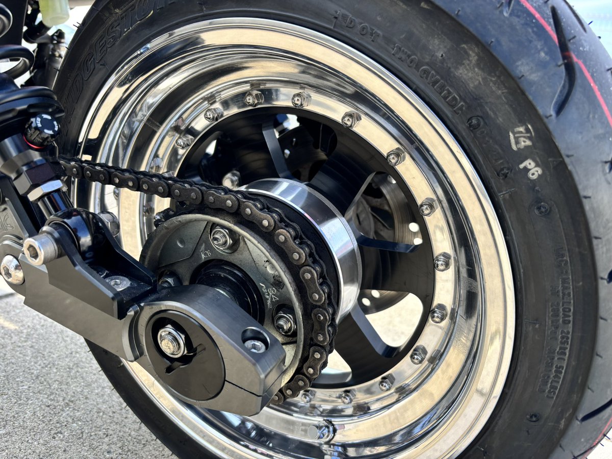 とりあえずホイール取り付け✨
#monkey125