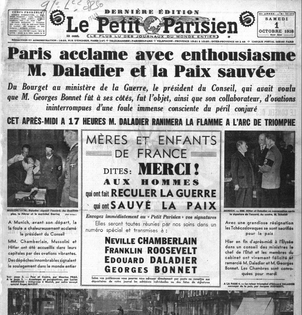 Sudètes, accords de Munich, pacte germano-soviétique : les leçons de l'histoire = #SecondeGuerreMondiale et ses 50 à 60 millions de morts... Poutine-Trump : qui trahira l'autre le 1er ? Lire : ainsi-va-le-monde.blogspot.com 
<a href="/DESElisabeth/">Dr DES Elisabeth</a> <a href="/CartesDuMonde/">Cartes du Monde</a> <a href="/Emdupuy/">Dupuy Emmanuel</a> <a href="/hervechabaud/">herve chabaud</a>