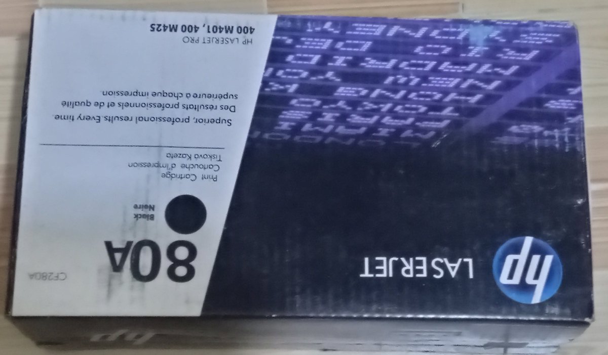 Innosaint1605's tweet image. HP 80A Black LaserJet cartridges for sale 100k each. Works in HP LaserJet Pro 400 M40 series like
HP LaserJet Pro 400 M401a.
HP LaserJet Pro 400 M401d.
HP LaserJet Pro 400 M401dn.
HP LaserJet Pro 400 M401dne. Etc 
3 available in LL. Call 0993 932 362