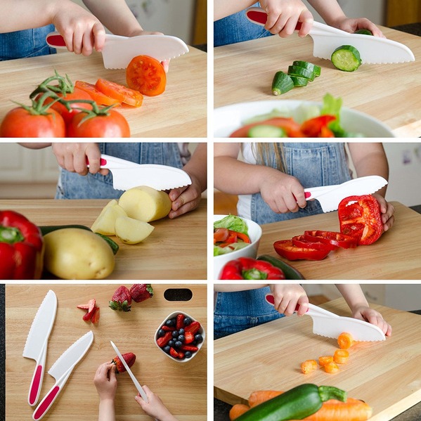 UnicunShop's tweet image. Let your little chefs cook safely! 🧑‍🍳 These nylon knives cut food but not fingers!  Give them the gift of independence in the kitchen.  unicun.com/product/safe-n… 🎉 #KidsCooking #SafeKitchen #ChefInTheMaking 🔪