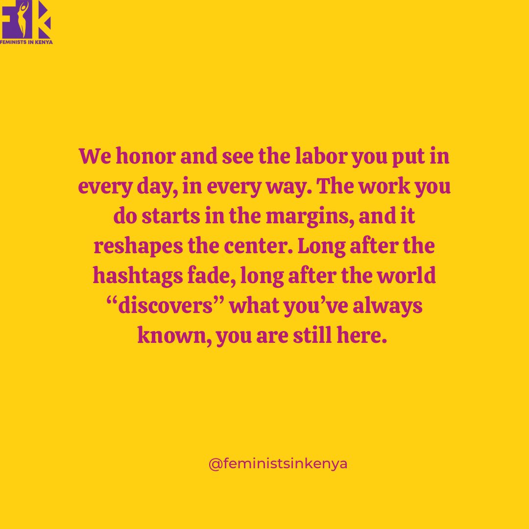 FeministsKE's tweet image. On International Women’s Day, and this Women’s History Month, we honor and celebrate Black feminists not just for their work, but for their humanity. Tag your favorite Black feminists in this thread. 👇🏾